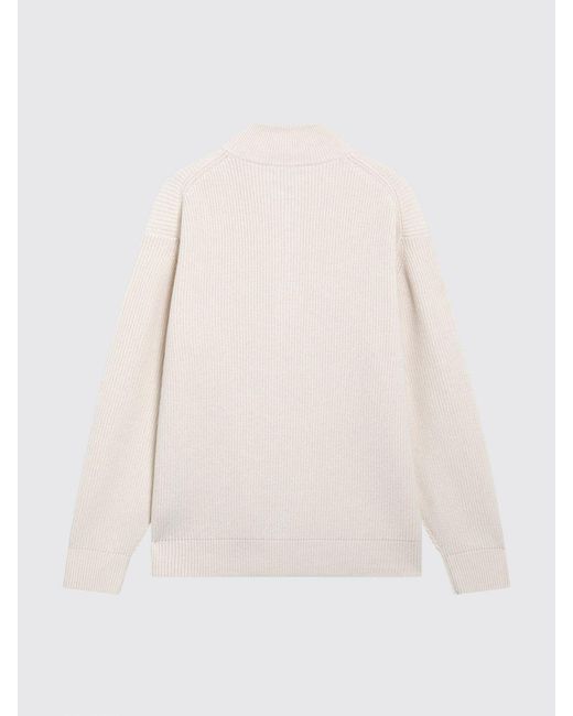 J.W. Anderson White High-Neck Half-Zip Jumper for men