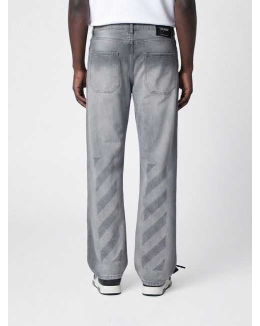 Off-White c/o Virgil Abloh Gray Flared Jeans for men