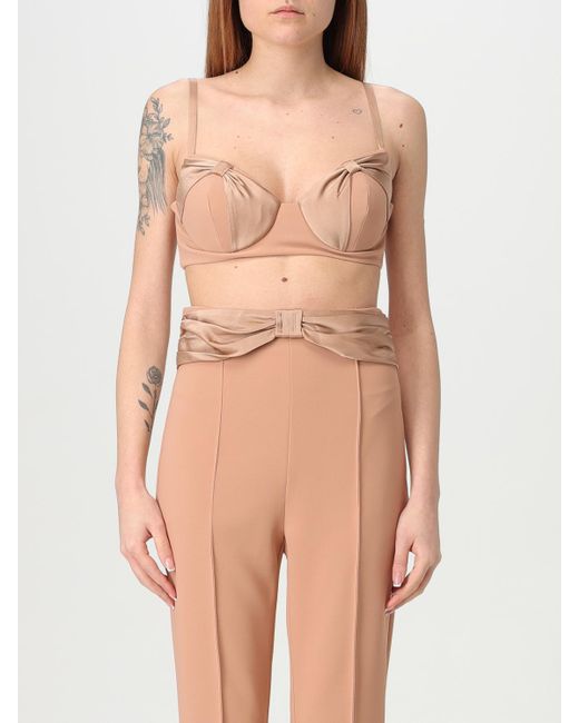 Top Cropped di Elisabetta Franchi in Natural
