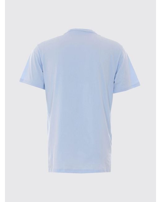 Belstaff Blue Surface Crew Neck T-Shirt With Logo for men