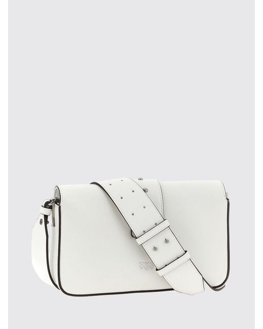 Pinko White Soft Leather Shoulder Bag Mini Love Bag