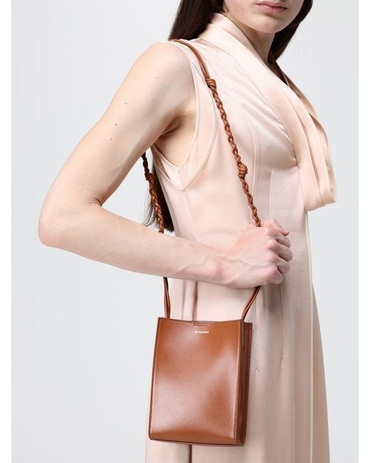 Jil Sander Brown Shoulder Bag