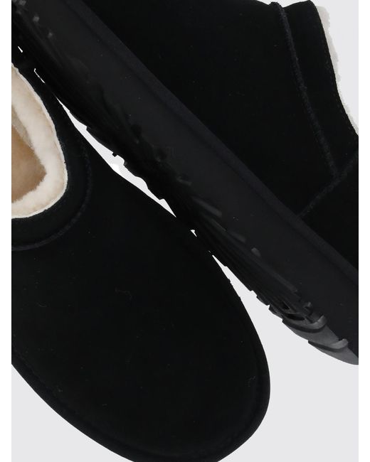 Ugg Black Classic Micro Water-Repellent Suede Platform Ankle Boots