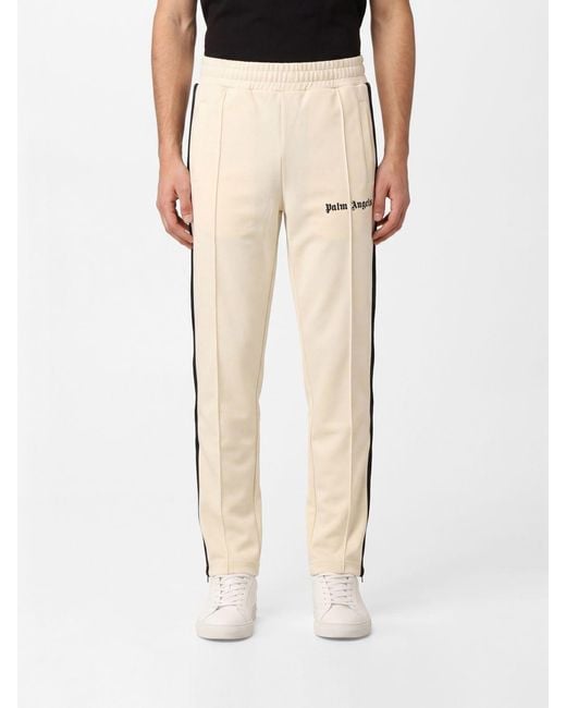 Palm Angels Natural Technical Fabric Jogging Trousers for men