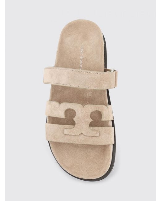 Tory Burch Natural Sandals Ines Suede
