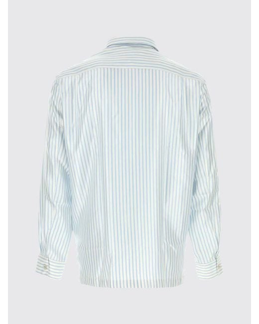Tom Ford Blue Striped Silk Shirt for men