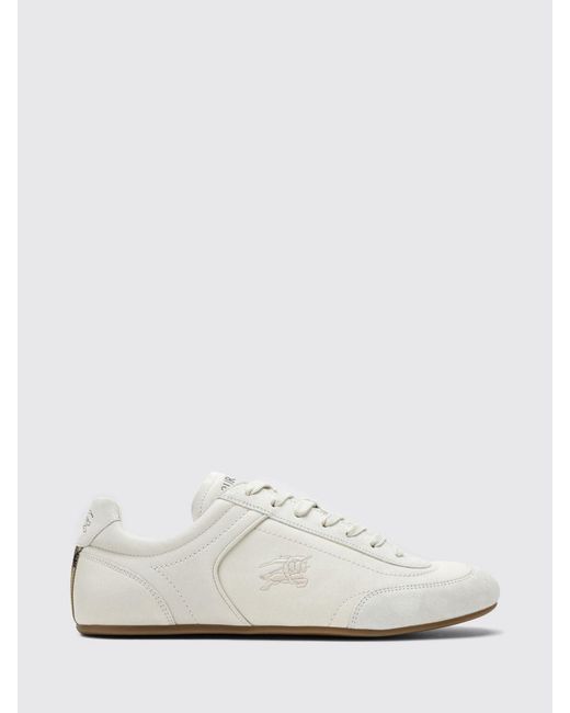 Burberry White Knight Leather Sneakers for men