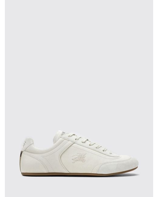 Burberry White Knight Leather Sneakers for men