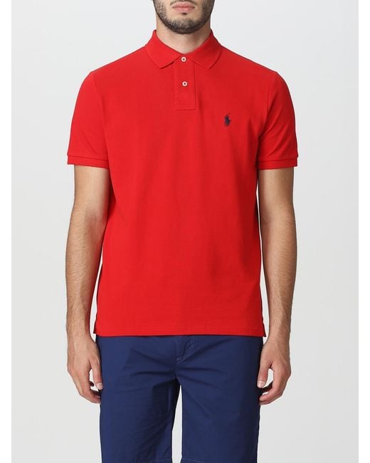 Polo Ralph Lauren Red Polo Shirt for men