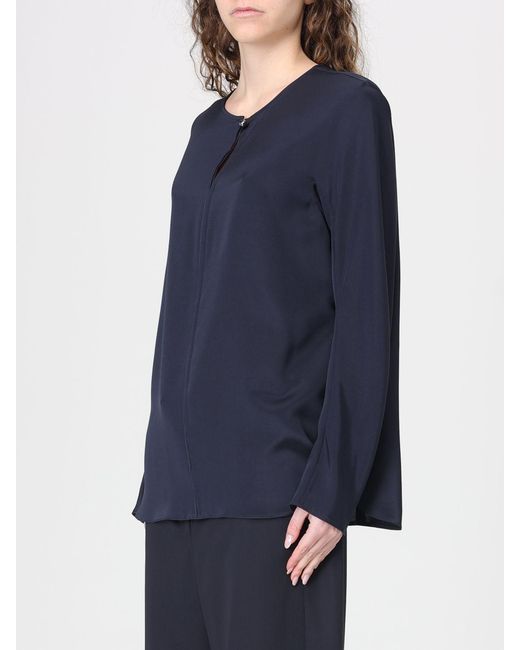 Max Mara Pure Blue Pure Silk Blouse Max Mara