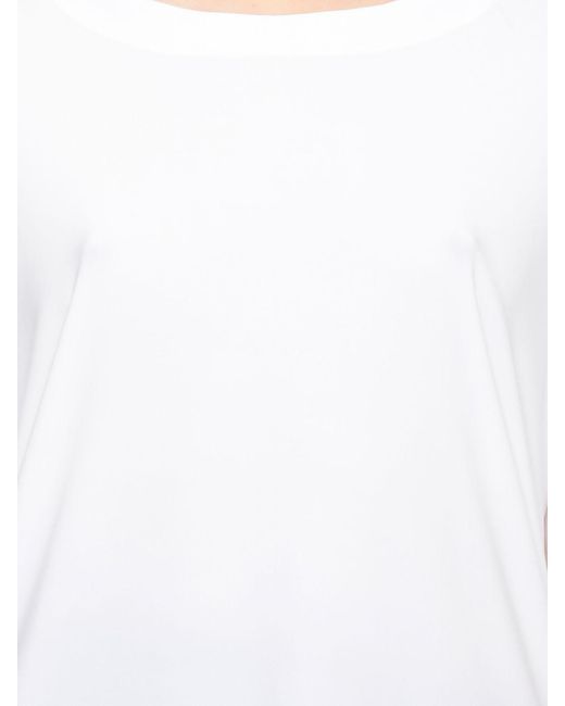 Norma Kamali White Basic Polyester T-Shirts