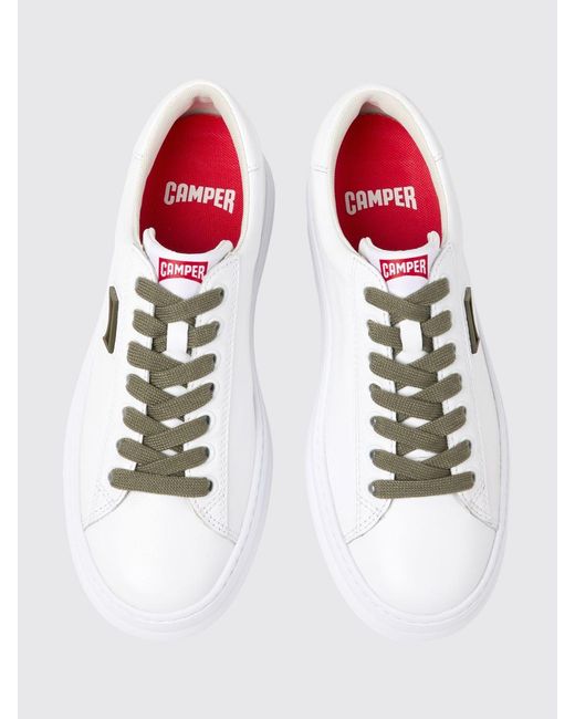Camper White Runner Leather Sneakers