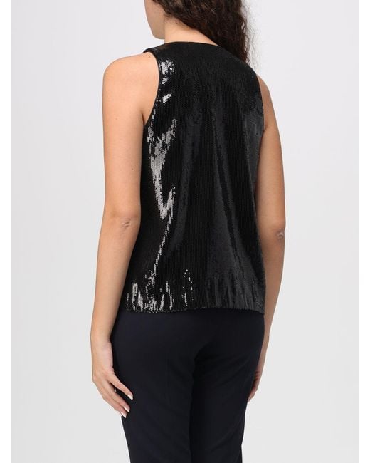 Top Di Paillettes di Emporio Armani in Black