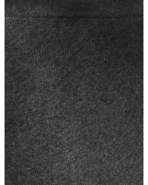 Avant Toi Black Wool And Cashmere Knit Midi Pencil Skirt With Elastic Waist