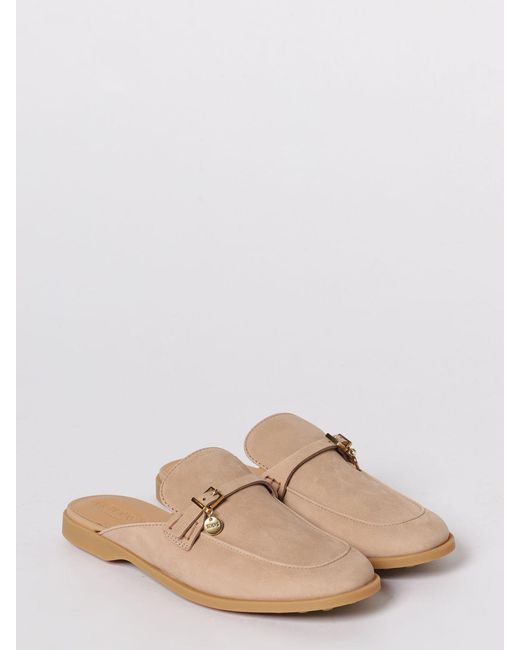 Tod's Pink Suede Slippers