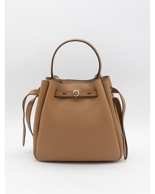 Tory Burch Natural Romy Grain Leather Bag