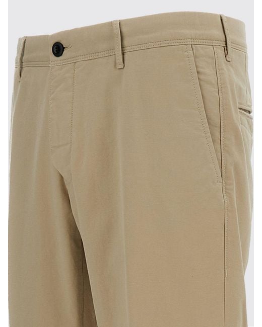 Incotex Natural Stretch Cotton Chino Trousers for men