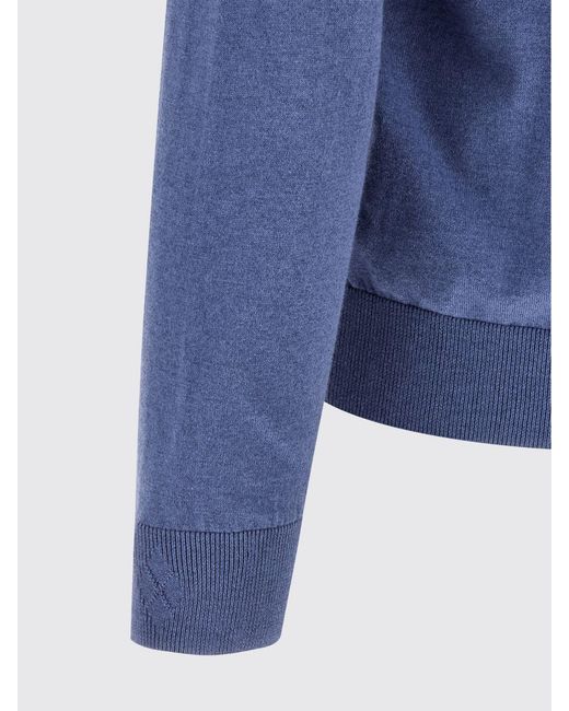 Ballantyne Rautenmuster-Cardigan Aus Baumwolle Und Kaschmir in Blue für Herren