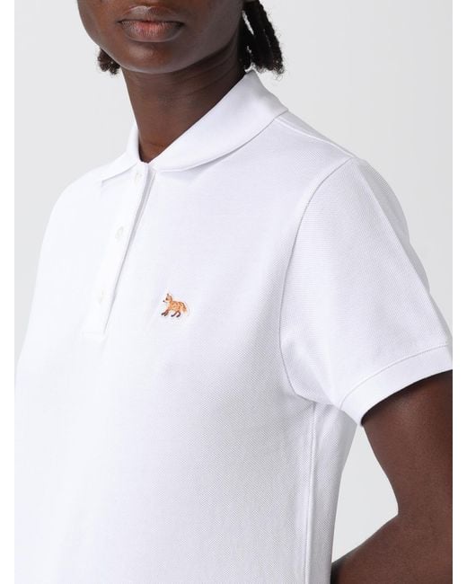 Maison Kitsuné White Maison Kitsun&Eacute Cotton Polo Shirt