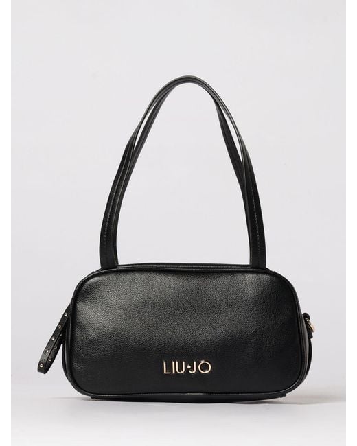 Liu Jo Black Arezu Grained Synthetic Leather Bag