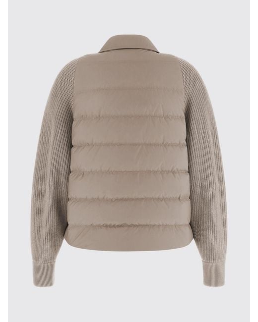 Brunello Cucinelli Natural Short Quilted Down Jacket