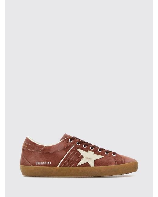 Golden Goose Deluxe Brand Brown Super-Star Suede Sneakers With Distressed Effect for men