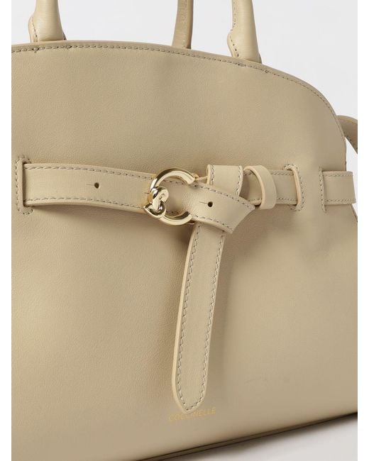 Coccinelle Natural Sabine Medium Leather Bag