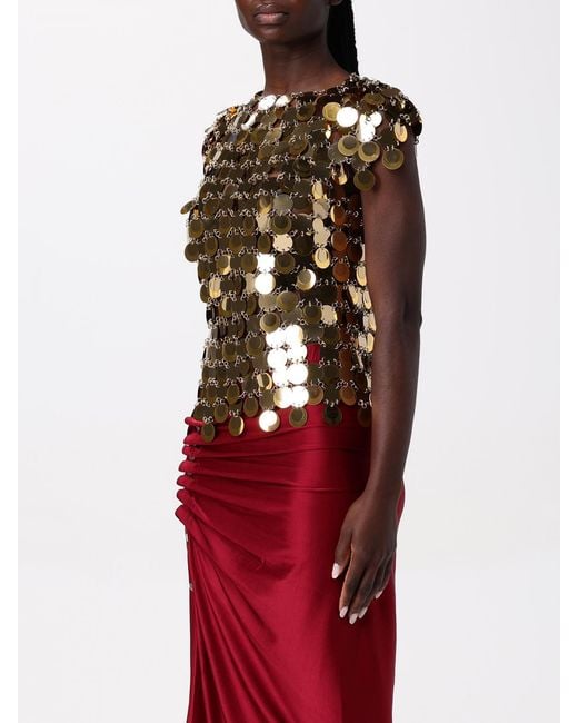 Rabanne Red Sequin Top