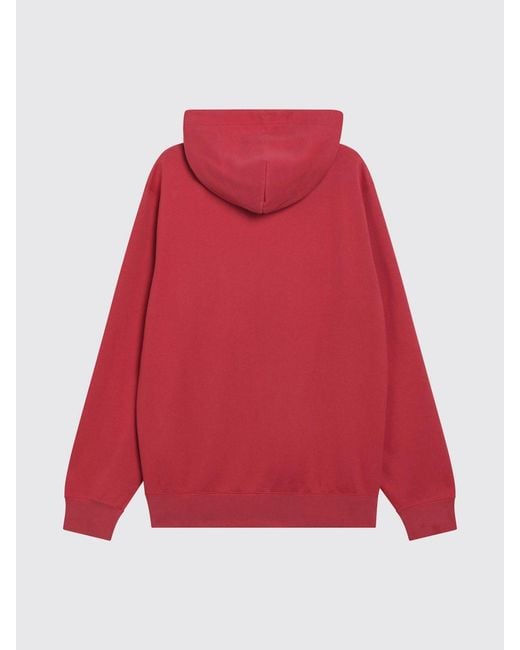 Polo Ralph Lauren Red Cotton Blend Hoodie With Logo for men
