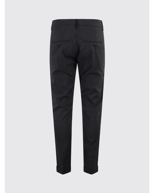 Dondup Blue Cotton Blend Chino Trousers for men