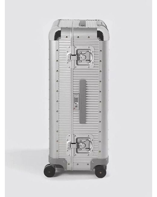 Fpm Milano Gray Bank S Spinner 76 Suitcase for men