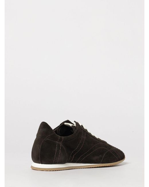 Totême Black Flex Quilted Suede Sneakers