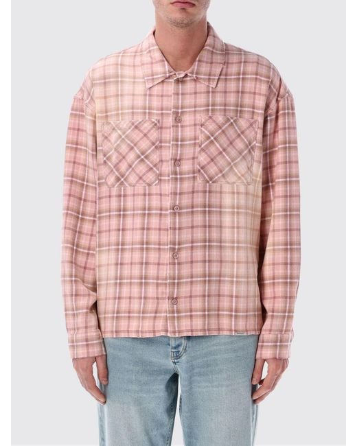 Represent Red Check Cotton Shirt for men