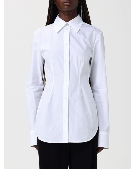 Sportmax White Cotton Poplin Shirt
