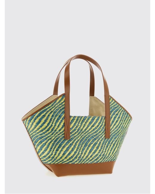 Borsa Waves Small Tote di Marni in Green
