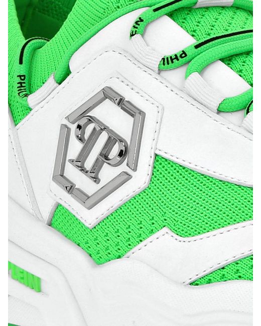 Philipp Plein Green Low-Top Sneakers for men