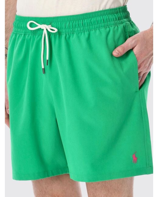 Polo Ralph Lauren Green Polyamide Swimsuit for men