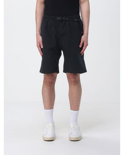 Gramicci Black Cotton Drawstring Shorts for men