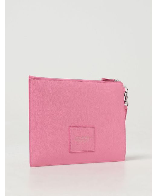 Clutch The Pouch in pelle a grana di Marc Jacobs in Pink