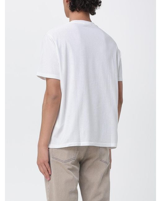 Our Legacy White Graphic Print Cotton T-Shirt With A Crew Neck for men