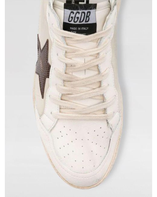 Sneakers Ball Star in pelle used e nylon di Golden Goose Deluxe Brand in Natural da Uomo