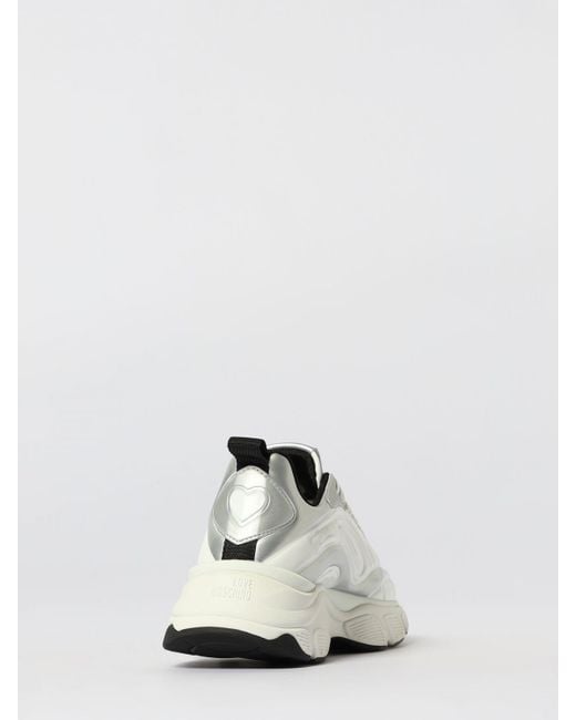 Love Moschino White Sneakers Damen