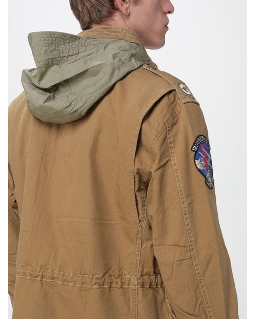 Polo Ralph Lauren Natural Cotton Jacket With Patch for men