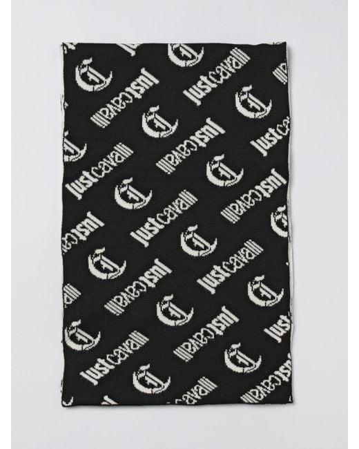 Just Cavalli Black Scarf for men