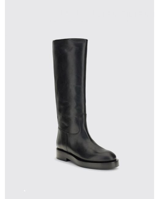 Paris Texas Black Flat Ankle Boots