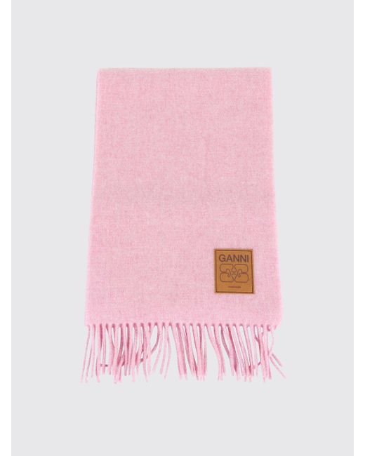 Ganni Pink Scarf