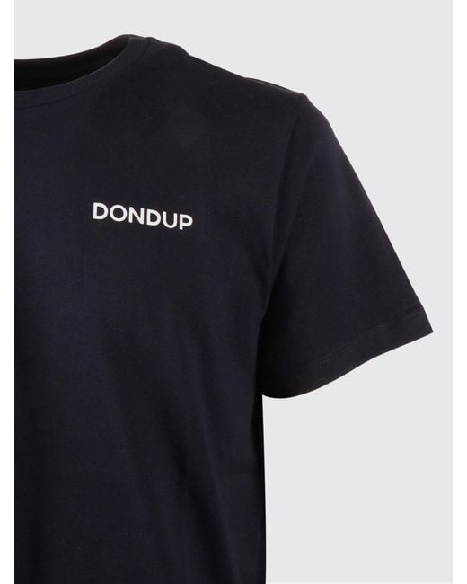 Dondup Black Cotton Crew-Neck T-Shirt for men