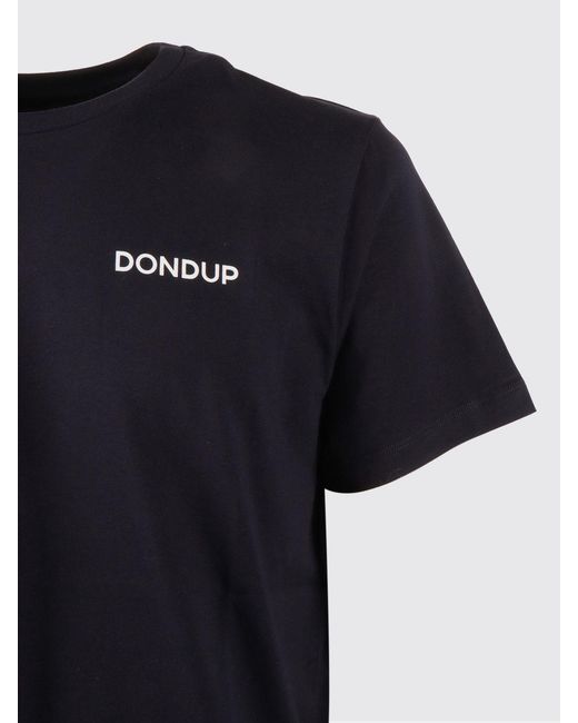 Dondup Black Cotton Crew-Neck T-Shirt for men
