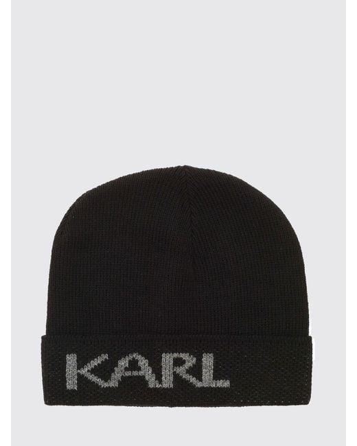 Karl Lagerfeld Black Hat for men