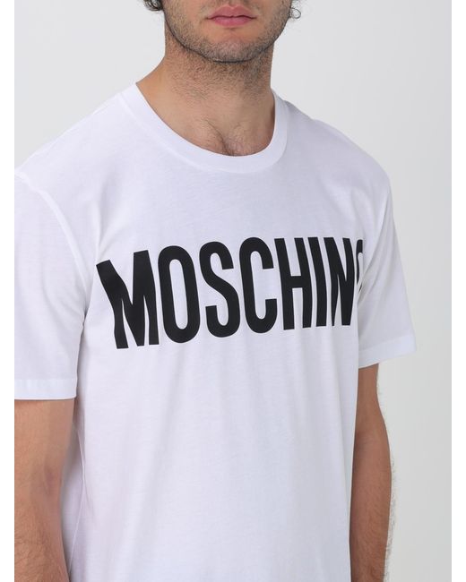 Moschino Couture White Cotton T-shirt for men